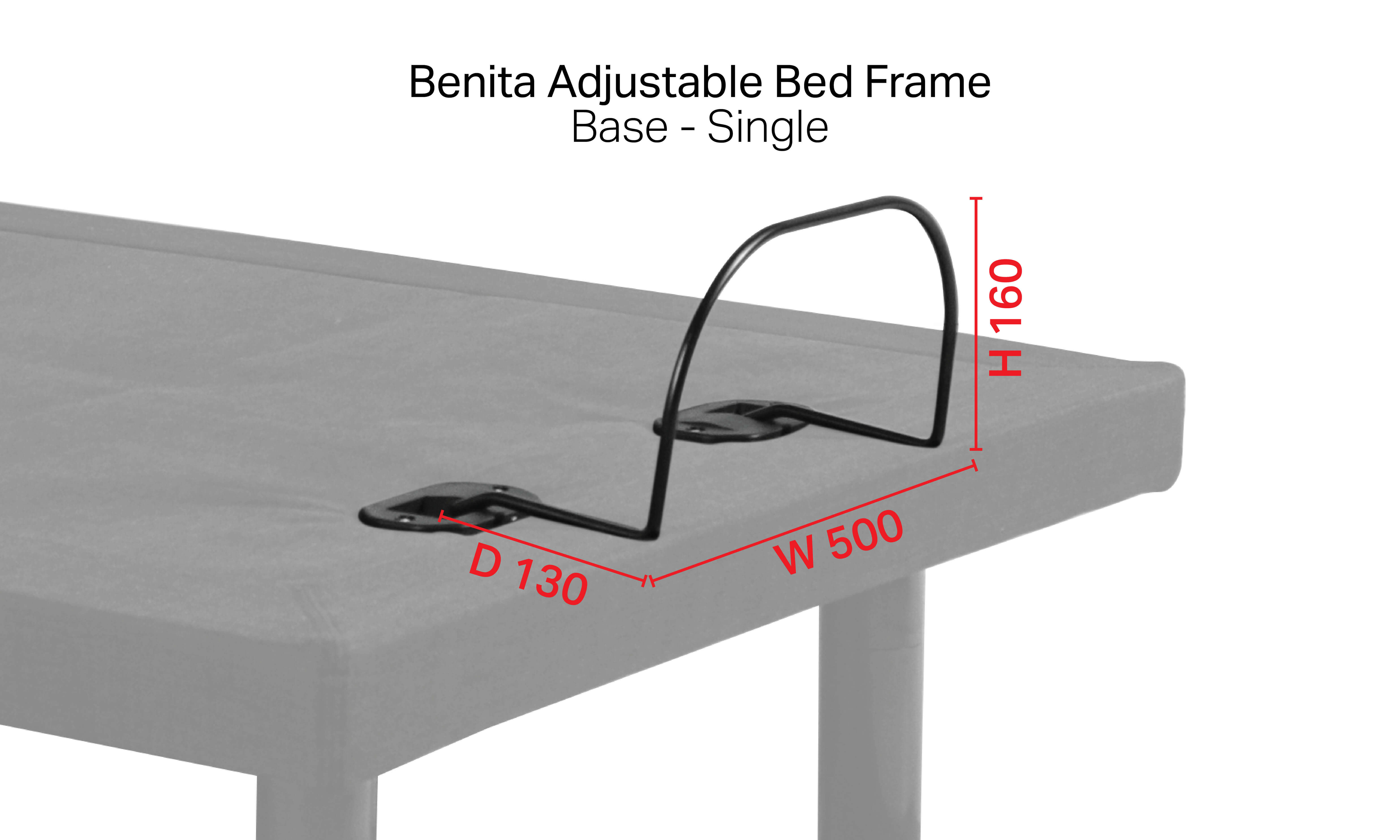 Benita Adjustable Bed Frame (Base) – Single